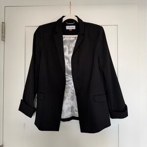 Calvin Klein Black Blazer Size 10 | Classic Tailored Jacket